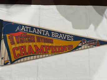 12' X 30' Vintage Sports Banner.  Please Refer To Pictures For Banner You Are Bidding On.  Conditions Vary.