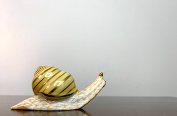 HEREND Hungarian Porcelain - Golden Snail