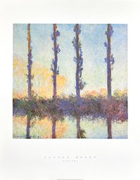 Claude Monet - Poplars - Offset Lithograph