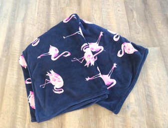 Vera Bradley Pink Flamingos Plush Blanket