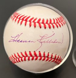 Vintage Autographed Signed Baseball - Harmon Killebrew - Minnesota Twins - Bobby Brown Rawlings - 1985-94