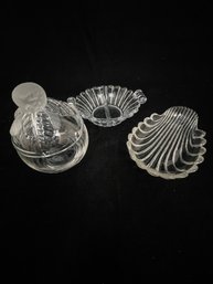 Set Of Crystal Candy Dishes