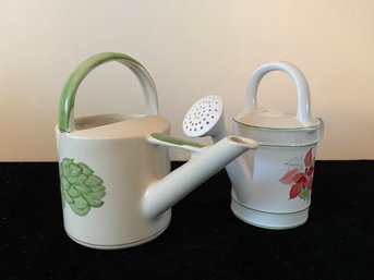 2 Piece Vintage Watering Cans