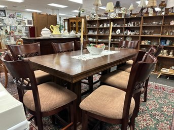 HI-TOP  Dining Table And Eight Chairs - Nice Set