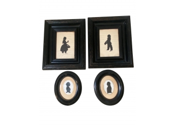 Group Of Four Antique Framed Silhouttes
