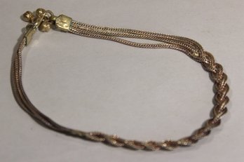 Sterling Silver India Indian 10' Long Bracelet Or Anklet