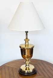 A Vintage Brass Column Form Lamp