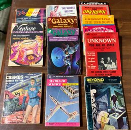 13 Vintage Science Fiction Magazines ~ Explore The Unknown, Galaxy & More ~