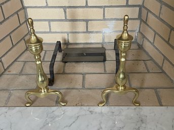 Brass Fireplace Andirons