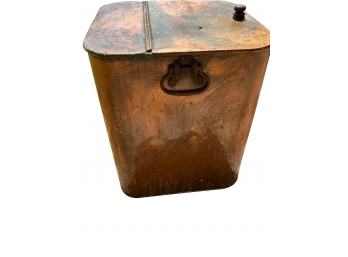 Large Antique Copper Bin