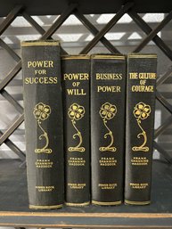 The Power Book Library 4-Volume Antique Book Set By Frank Channing Haddock