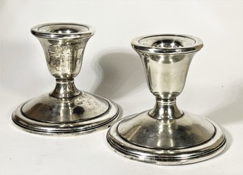 La Pierre Sterling Silver Weighted Candle Holders