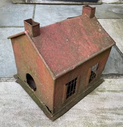 Very Rustic Metal Birdhouse