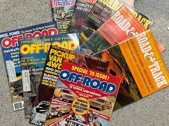 Vintage Auto Magazines - Road & Track And More 1970's-1980's 'A'