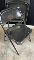 Black Metal Folding Chairs