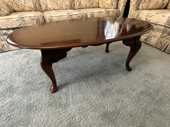 Solid Oval Coffee Table