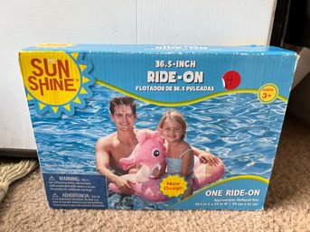 Ride On Pink Seahorse Ride-On Pool Floatie