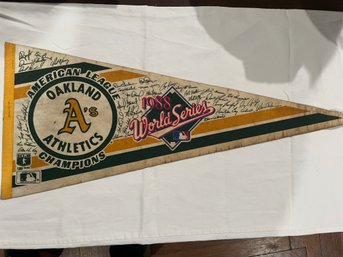 12' X 30' Vintage Sports Banner.  Please Refer To Pictures For Banner You Are Bidding On.  Conditions Vary.