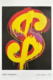 Andy Warhol - Dollar Sign, 1981 - Offset Lithograph