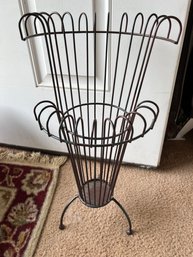 Black Metal Wire Umbrella Stand