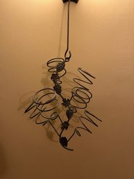 Hanging Tuscany-Themed Wine Holder