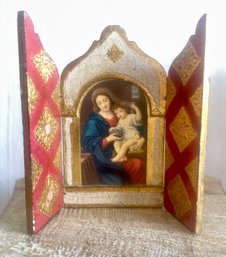 MCM Florentine Virgin Of The Grapes By Mignard Madonna & Child Portrait Italy MCM
