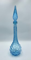 Mid Century Empoli Bubble Glass Decanter Made In Italy