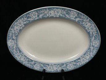 Vintage Johnson Bros. 'Henley' Blue Floral Design 16 Oval Platter
