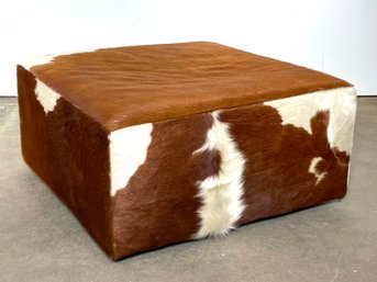 A Glamorous Ottoman In Vegan Cowhide By Lilian August