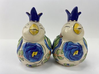 Blue Sky Birds By Heather Goldmine Salt & Pepper Shaker Set