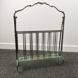 Vintage Brass Magazine Holder