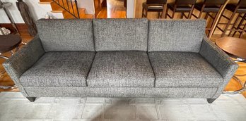 A Ethan Allen Monterey Sofa In Shimmer Charcoal