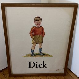 Vintage 1950s School Poster From The 'Fun With Dick And Jane' Series- NO SHIPPING