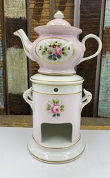 Lovely Vintage V.A. Stamped Warming Tea Stand - V.A. Portugal