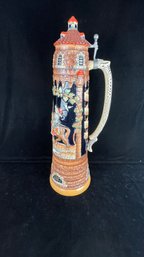 Large Pottery Beer Stein