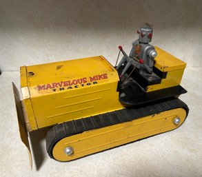 1954 Tin MARVELOUS MIKE Bulldozer