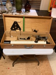 Vintage Tasco Telescope In Wood Box