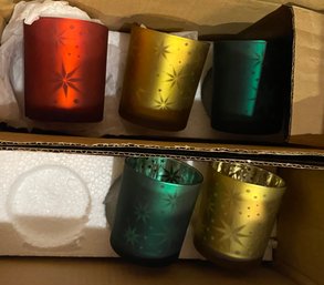 Five Yankee Candle Candle Holders