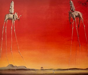 Salvador Dali - Les Elephants - Offset Lithograph