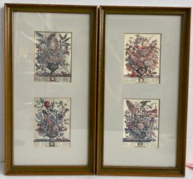 Pair Of Vintage January, February, July And August Rob Furber Prints