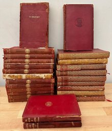 25 Antique Books: 1903 The Writings Of Mark Twain & 1915 O'Henry & 2 By Robert Lewis Stevenson
