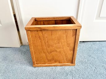 Mission Oak Style Waste Receptacle