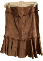 A Suede Skirt Size 2 By June (Anthropologie)