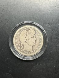 1914-D Silver Barber Quarter