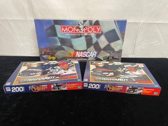 Earnhardt/NASCAR Monopoly And Puzzles