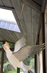 Hand Painted Wooden Parrot Mobile