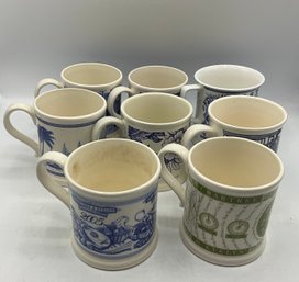 8 Crabtree & Evelyn Coffee Mugs