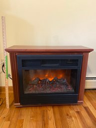 Heat Surge Hand Built By Amish Craftsman Portable Electric Fireplace 32x11.5x25.5'