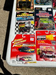 18 Mixed Diecast Cars  Johnny Lightning Racing Champions