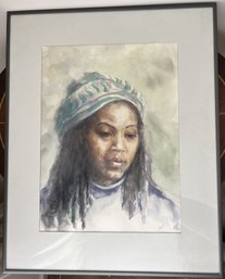 Massachusetts Artist Deborah Flynn Aldrich Watercolor Portrait